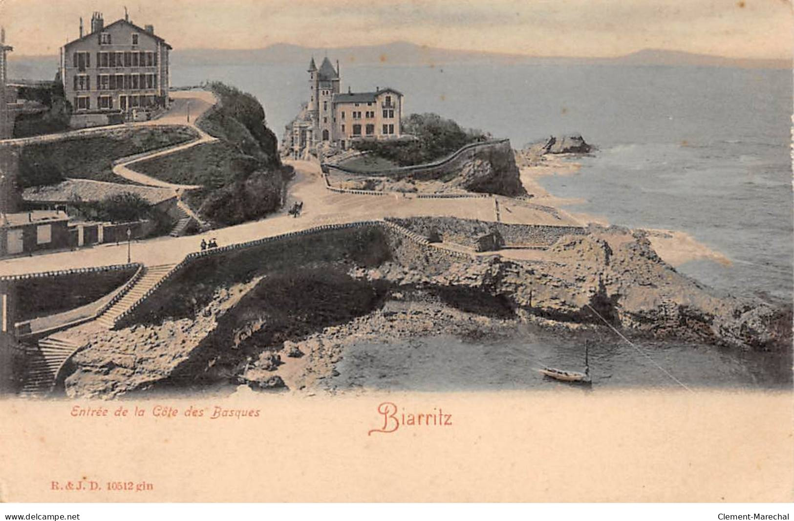 BIARRITZ -Entrée De La Côte Des Basques - Très Bon état - Biarritz