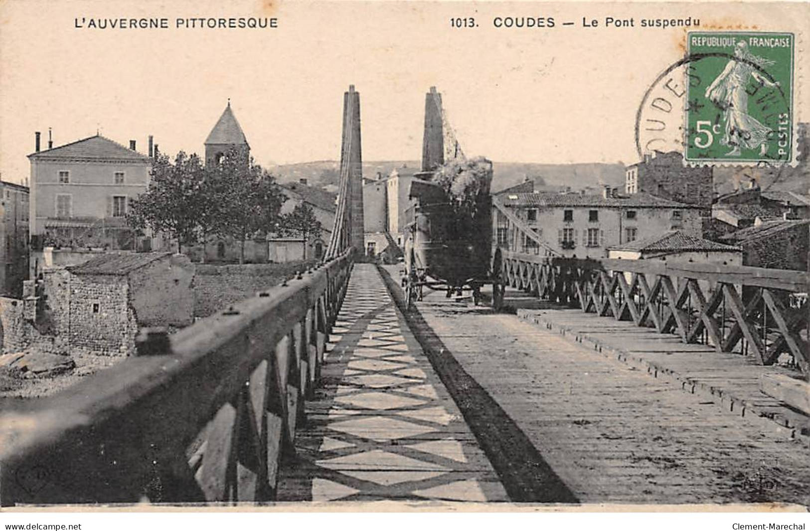 COUDES - Le Pont Suspendu - état - Autres & Non Classés