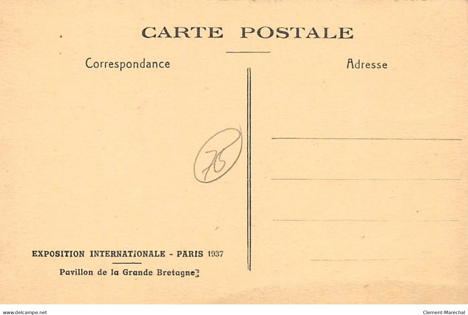 PARIS - Exposition Internationale 1937 - Pavillon De La Grande Bretagne - Très Bon état - Ausstellungen