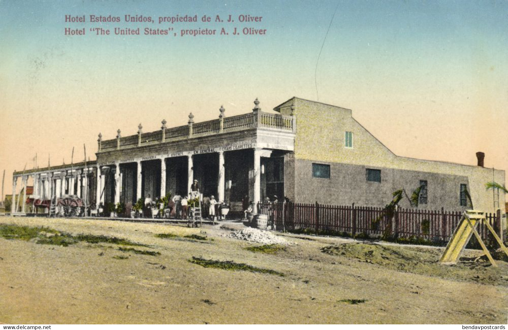 Cuba, HAVANA, Hotel "The United States", Propietor A.J. Oliver (1910s) Postcard - Cuba