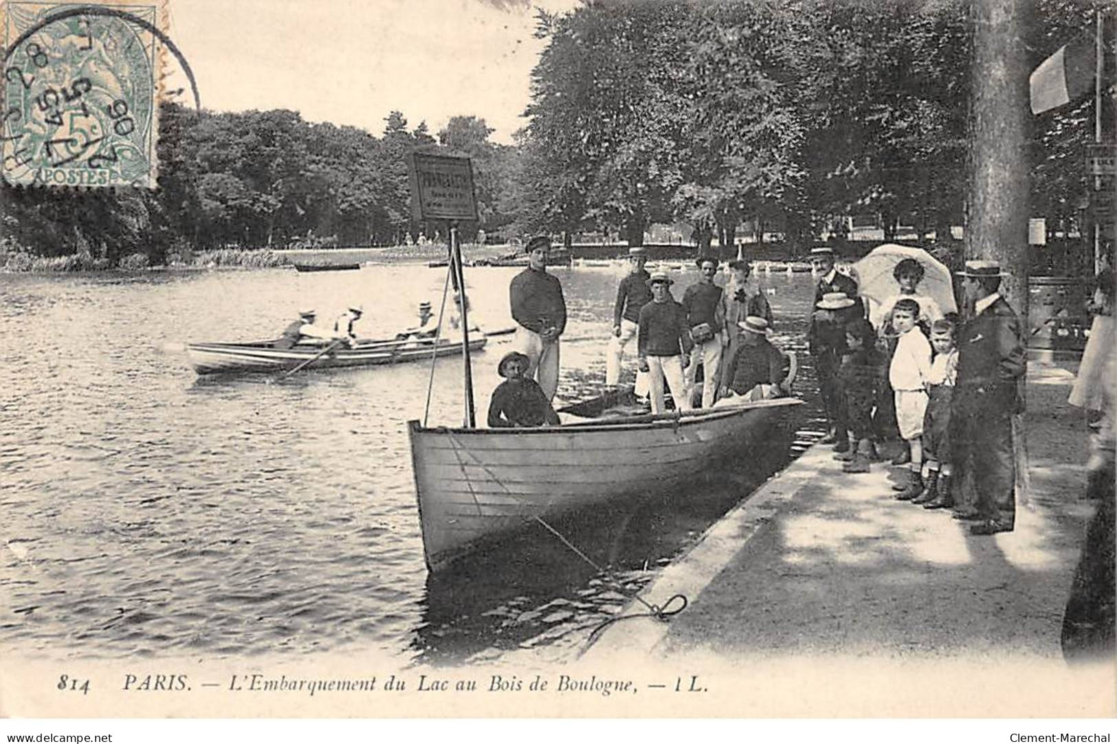 PARIS - L'Embarquement Du Lac Au Bois De Boulogne - Très Bon état - Parchi, Giardini