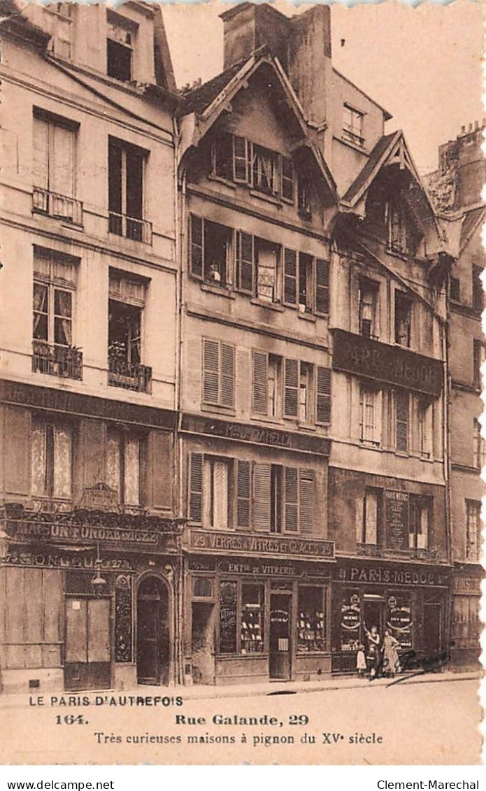 PARIS - Très Curieuses Maisons à Pignon - Rue Galande - état - Sonstige Sehenswürdigkeiten