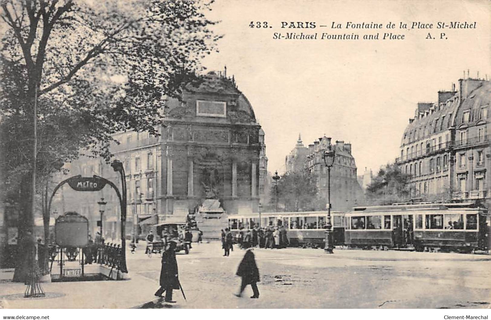PARIS - La Fontaine De La Place Saint Michel - état - Sonstige & Ohne Zuordnung