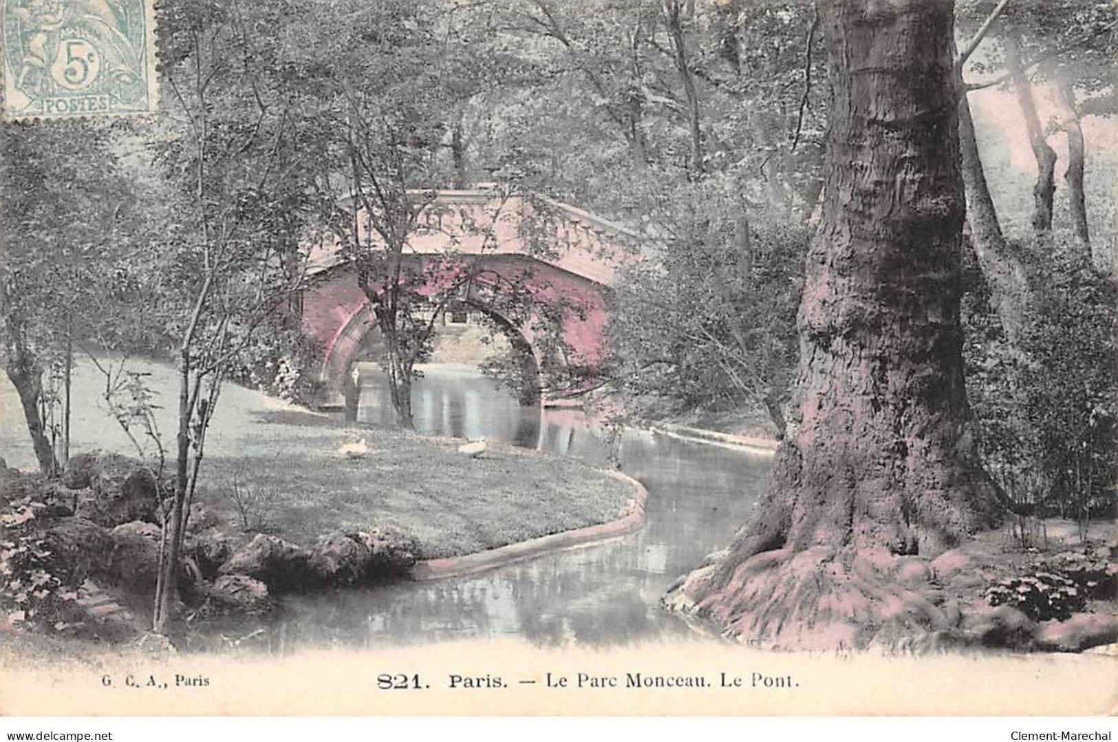 PARIS - Le Parc Manceau - Le Pont - Très Bon état - Parks, Gardens