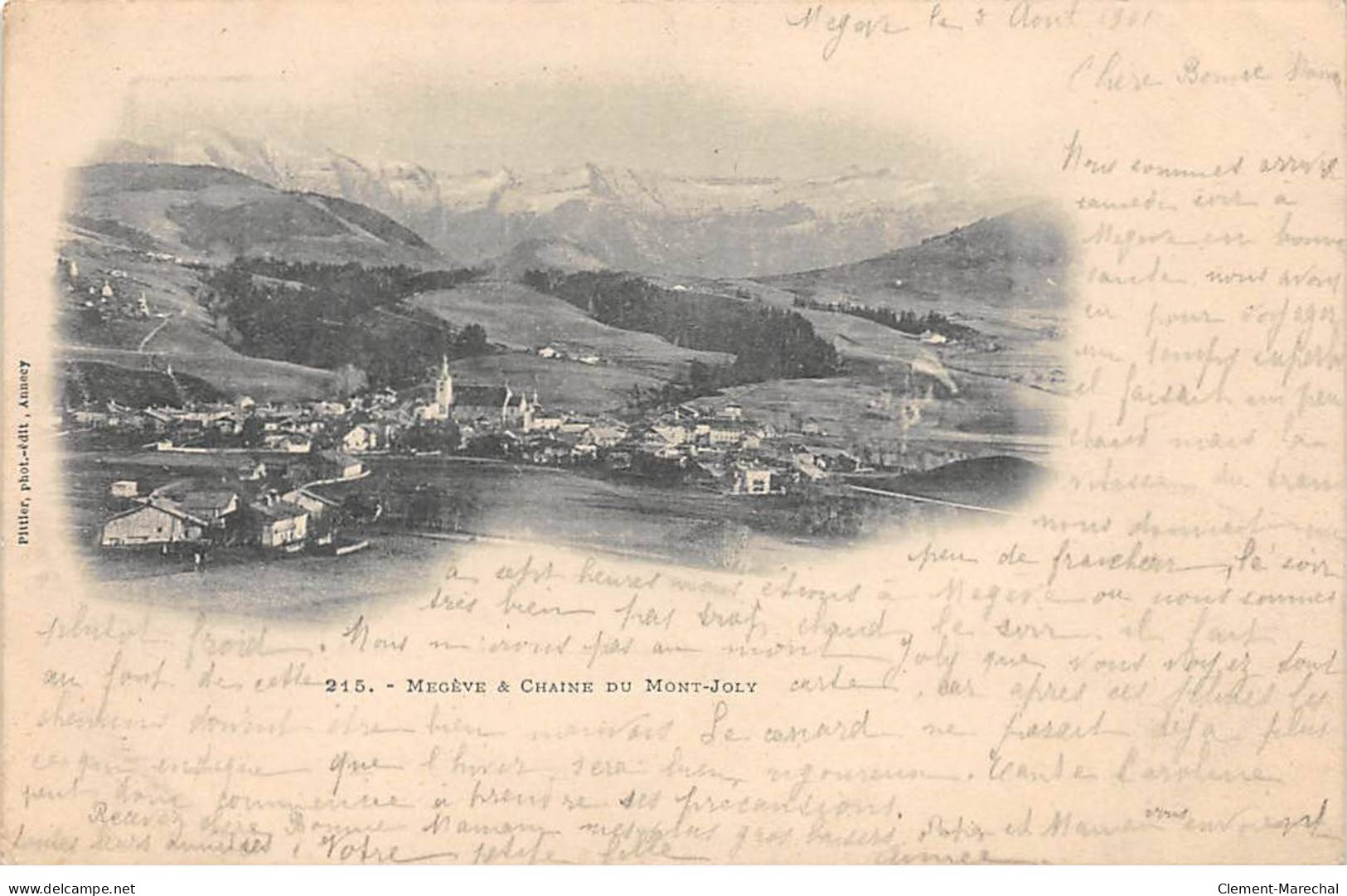 MEGEVE Et Chaîne Du Mont Joly - Très Bon état - Megève