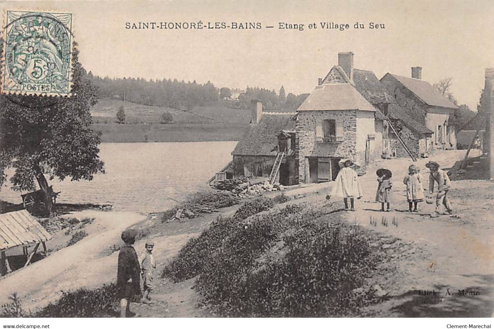 SAINT HONORE LES BAINS - Etang Et Village Du Seu - Très Bon état - Saint-Honoré-les-Bains