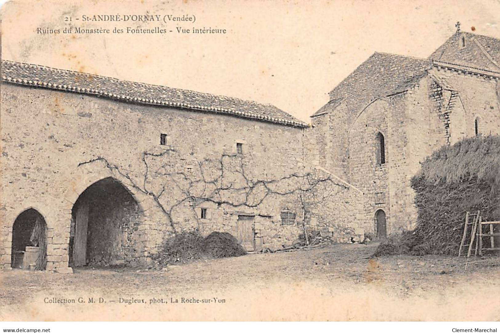 SAINT ANDRE D'ORNAY - Ruine Du Monastère Des Fontenelles - Vue Intérieure - état - Autres & Non Classés
