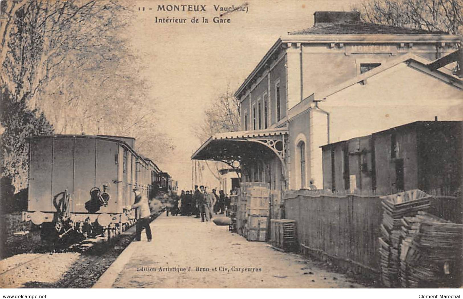 MONTEUX - Intérieur De La Gare - état - Monteux