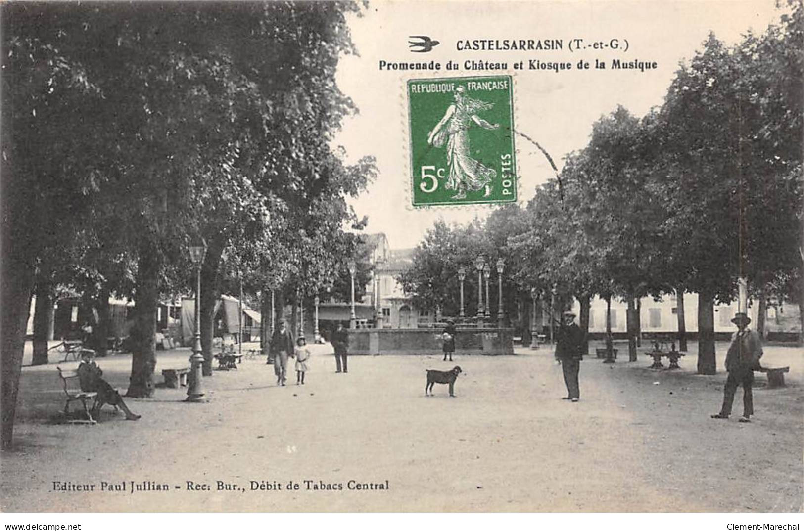 CASTELSARRAZIN - Promenade Du Château Et Kiosque De La Musique - Très Bon état - Castelsarrasin