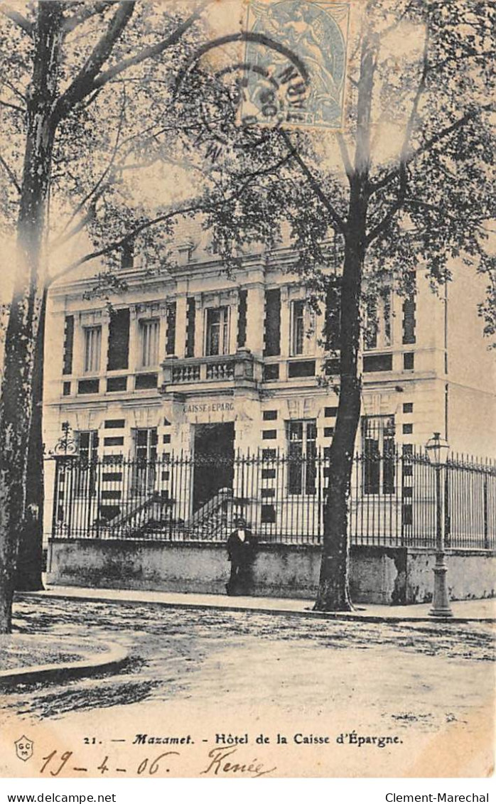 MAZAMET - Hôtel De La Caisse D'Epargne - Très Bon état - Mazamet