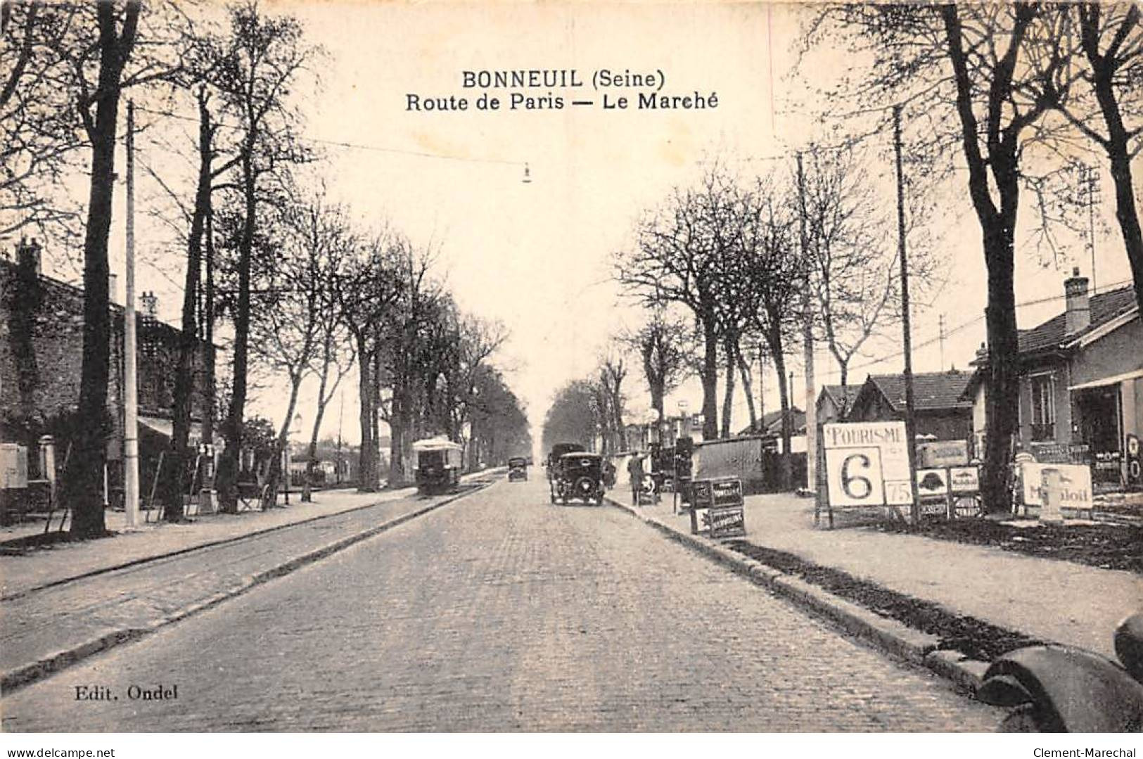 BONNEUIL - Route De Paris - Le Marché - Très Bon état - Bonneuil Sur Marne