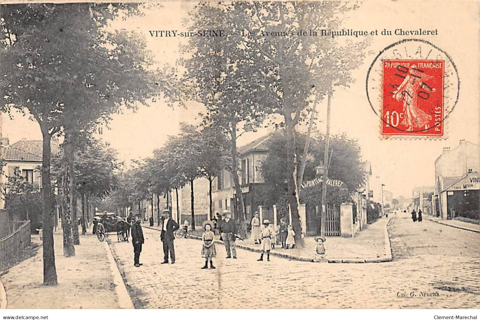 VITRY SUR SEINE - Les Avenues De La République Et Du Chevaleret - Très Bon état - Vitry Sur Seine
