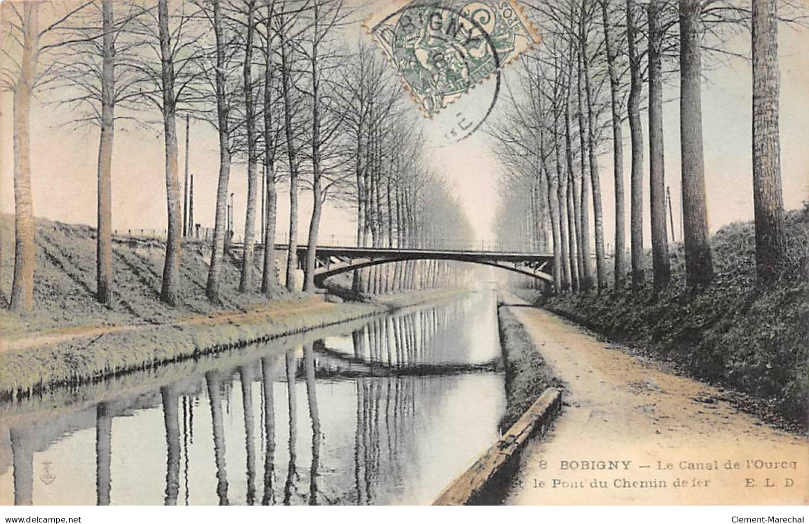 BOBIGNY - Le Canal De L'Ourcq Et Le Pont Du Chemin De Fer - Très Bon état - Bobigny