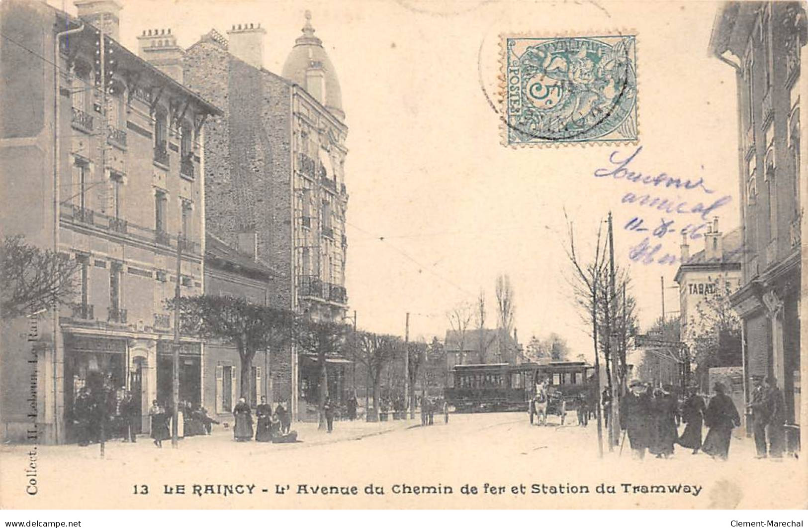 LE RAINCY - L'Avenue Du Chemin De Fer Et Station Du Tramway - Très Bon état - Le Raincy