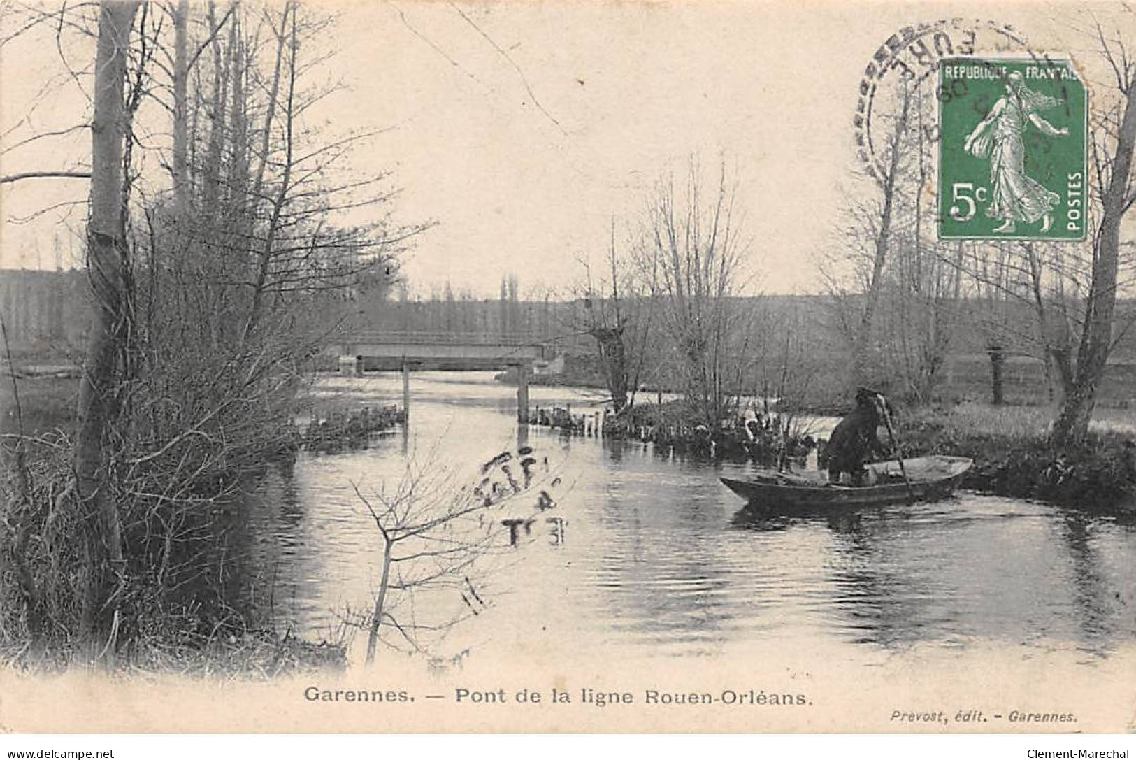 GARENNES - Pont De La Ligne Rouen Orléans - Très Bon état - La Garenne Colombes