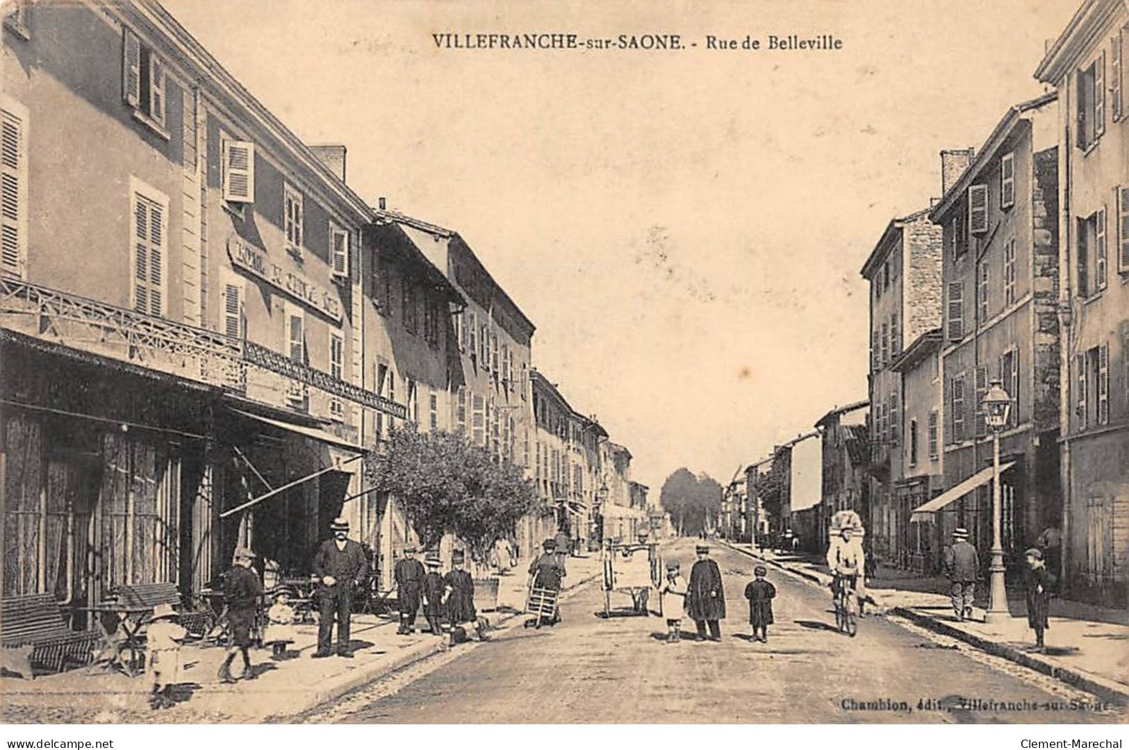 VILLEFRANCHE SUR SAONE - Rue De Belleville - Très Bon état - Villefranche-sur-Saone