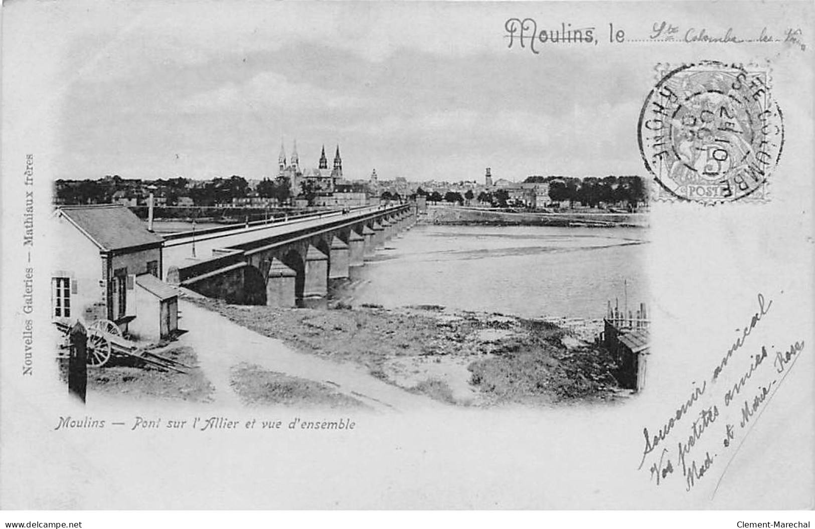 MOULINS - Pont Sur L'Allier Et Vue D'ensemble - Très Bon état - Moulins