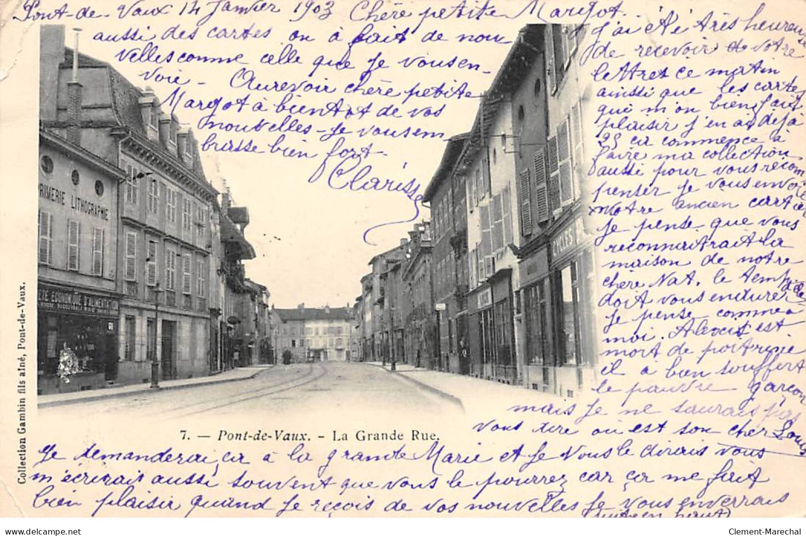 PONT DE VAUX - La Grande Rue - état - Pont-de-Vaux