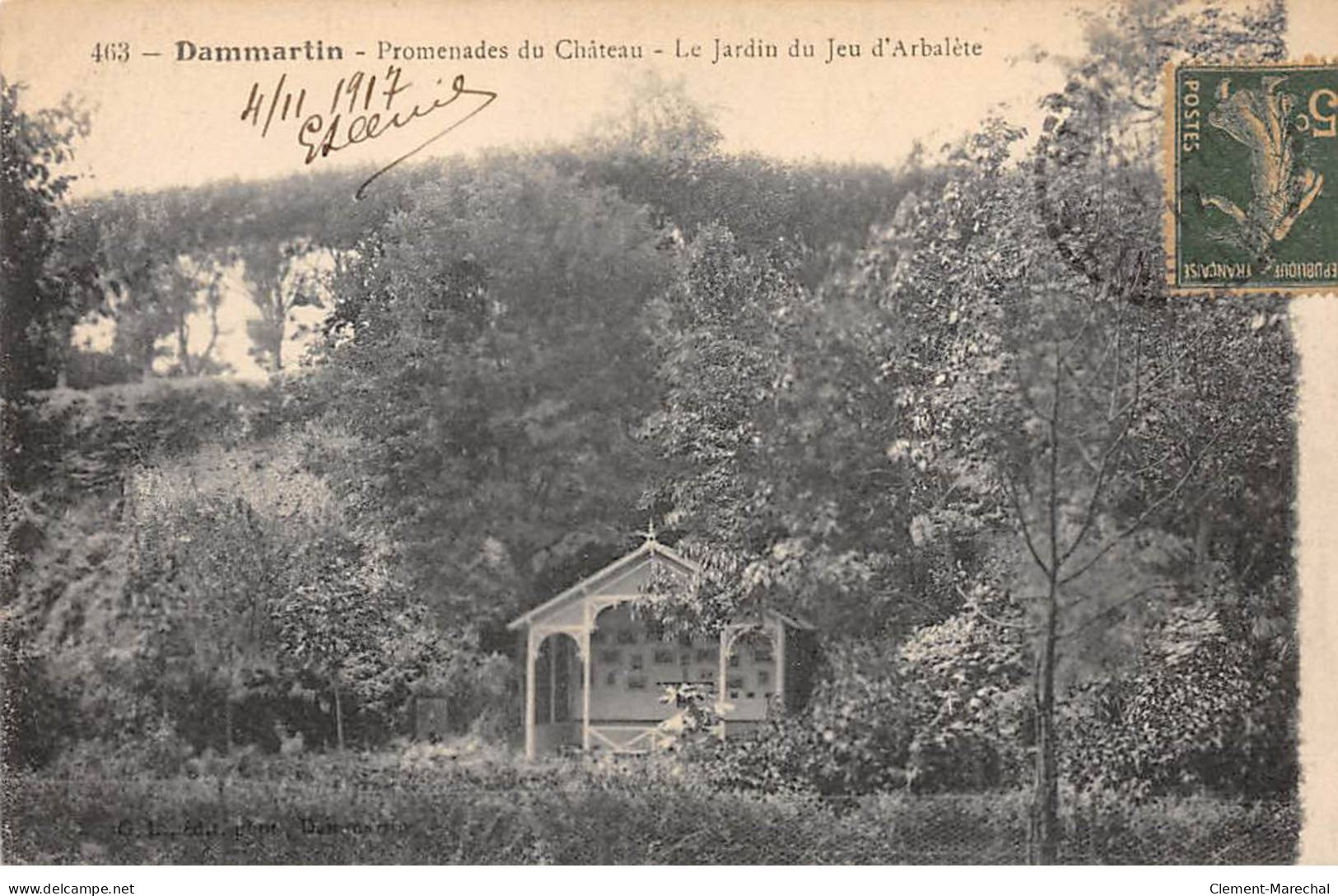 DAMMARTIN - Promenades Du Château - Le Jardin Du Jeu D'Arbalète - Très Bon état - Autres & Non Classés