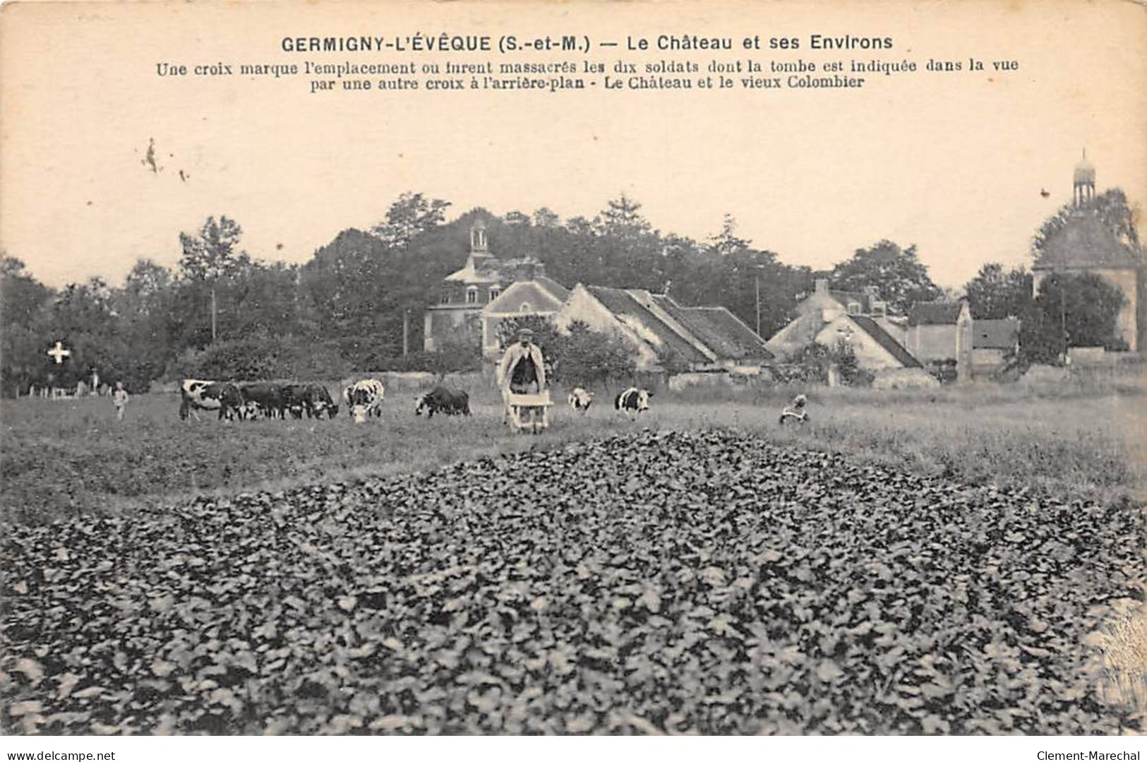 GERMIGNY L'EVEQUE - Le Château Et Ses Environs - Très Bon état - Autres & Non Classés