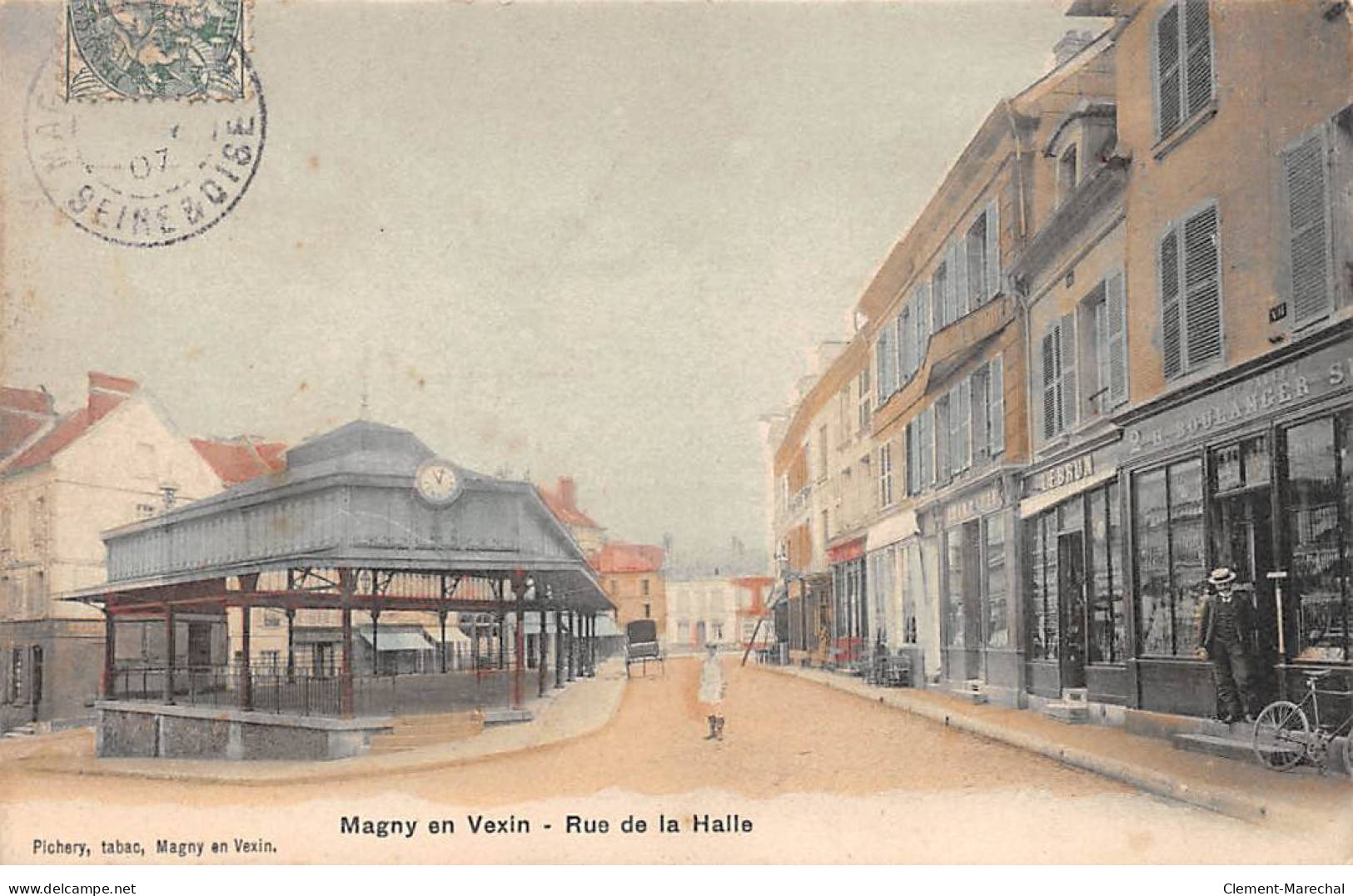 MAGNY EN VEXIN - Rue De La Halle - Très Bon état - Magny En Vexin