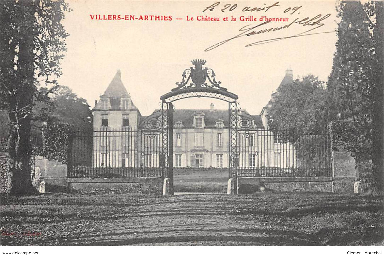 VILLERS EN ARTHIES - Le Château Et La Grille D'Honneur - Très Bon état - Andere & Zonder Classificatie