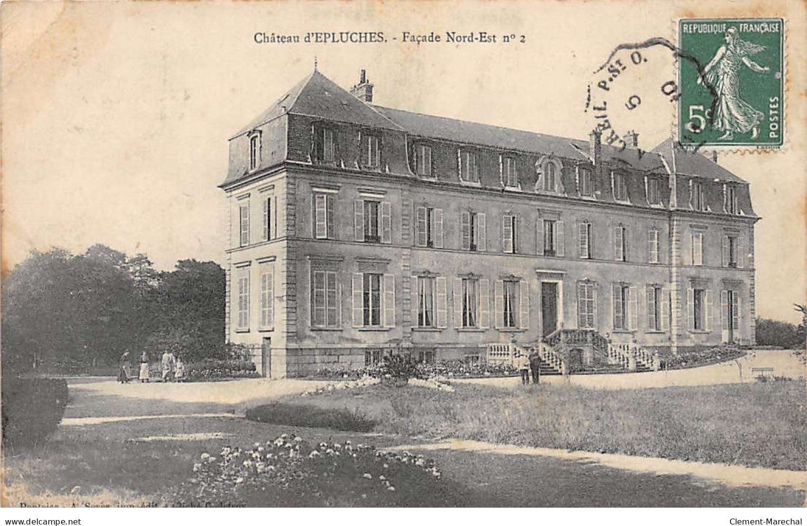 Château D'EPLUCHES - Façade Nord Est - état - Other & Unclassified