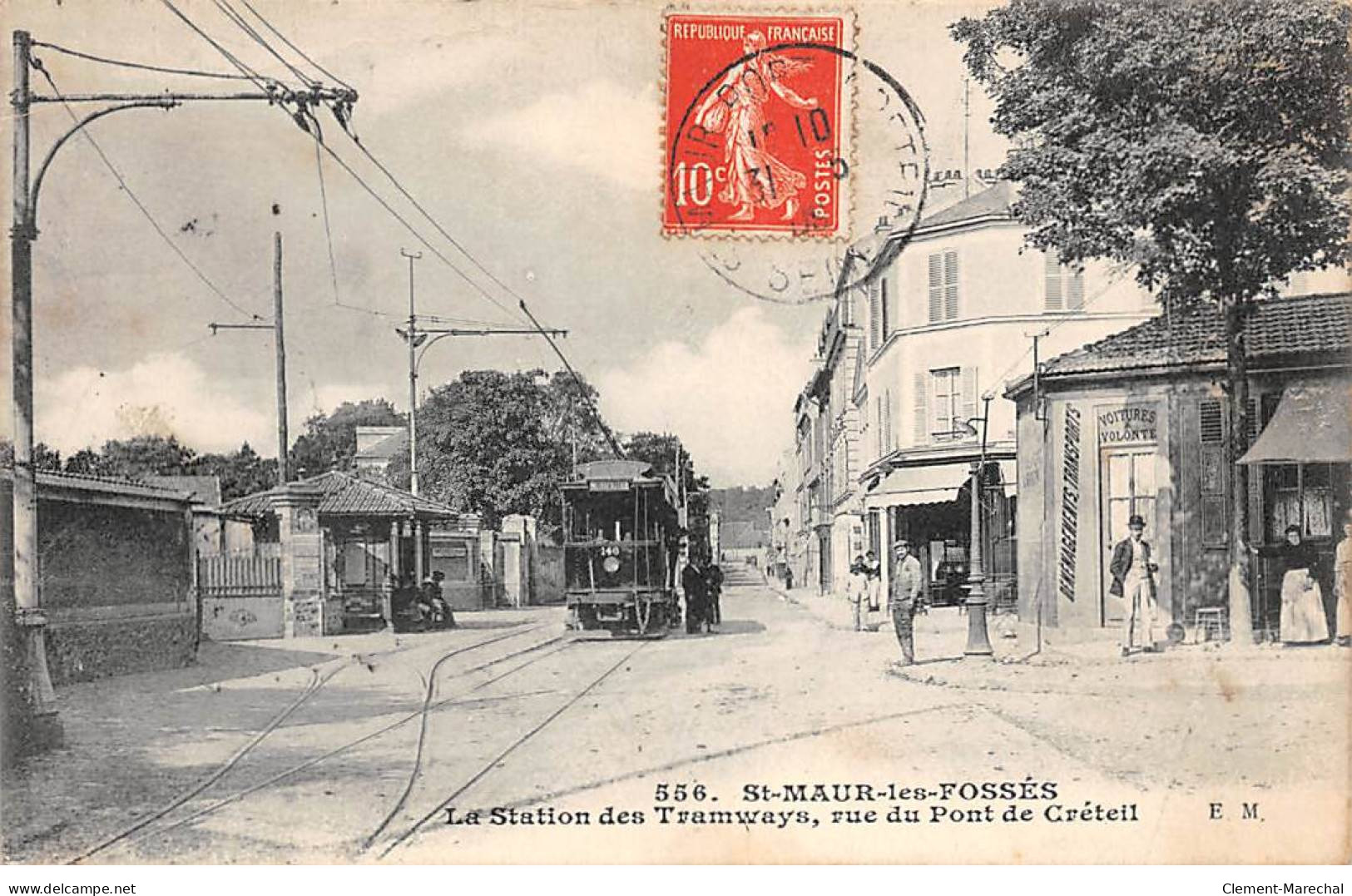 SAINT MAUR DES FOSSES - La Station Des Tramways, Rue Du Pont De Créteil - état - Saint Maur Des Fosses