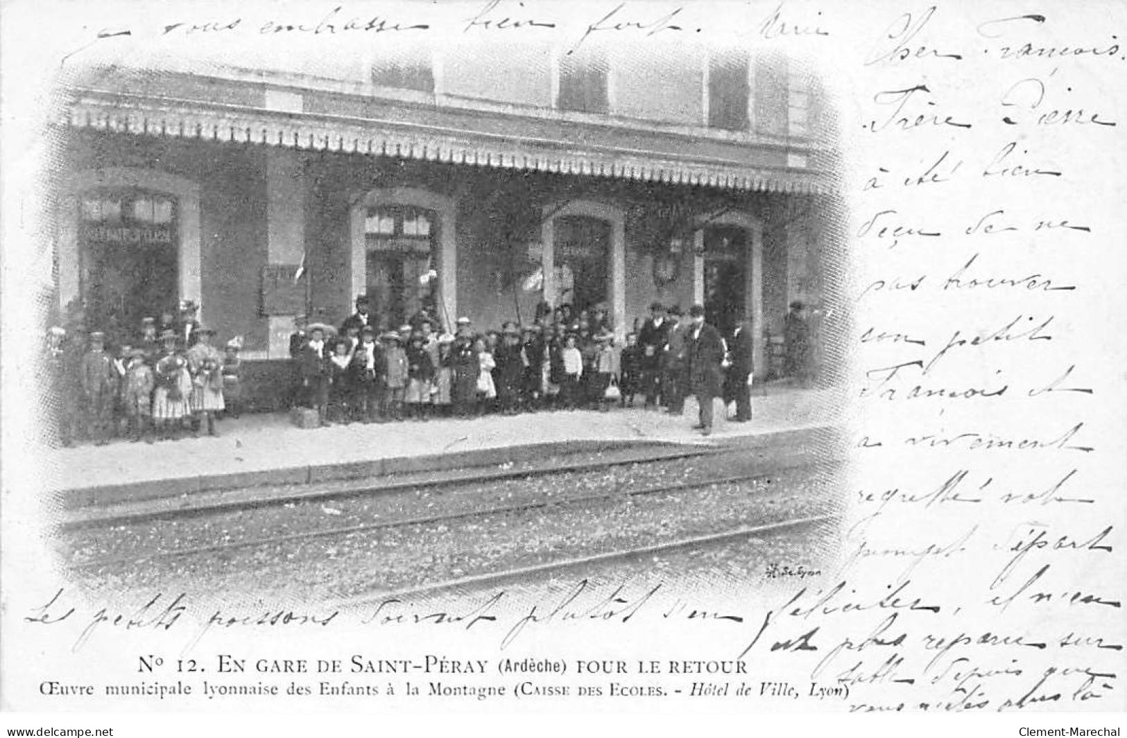 En Gare De SAINT PERAY Pour Le Retour - Très Bon état - Saint Péray