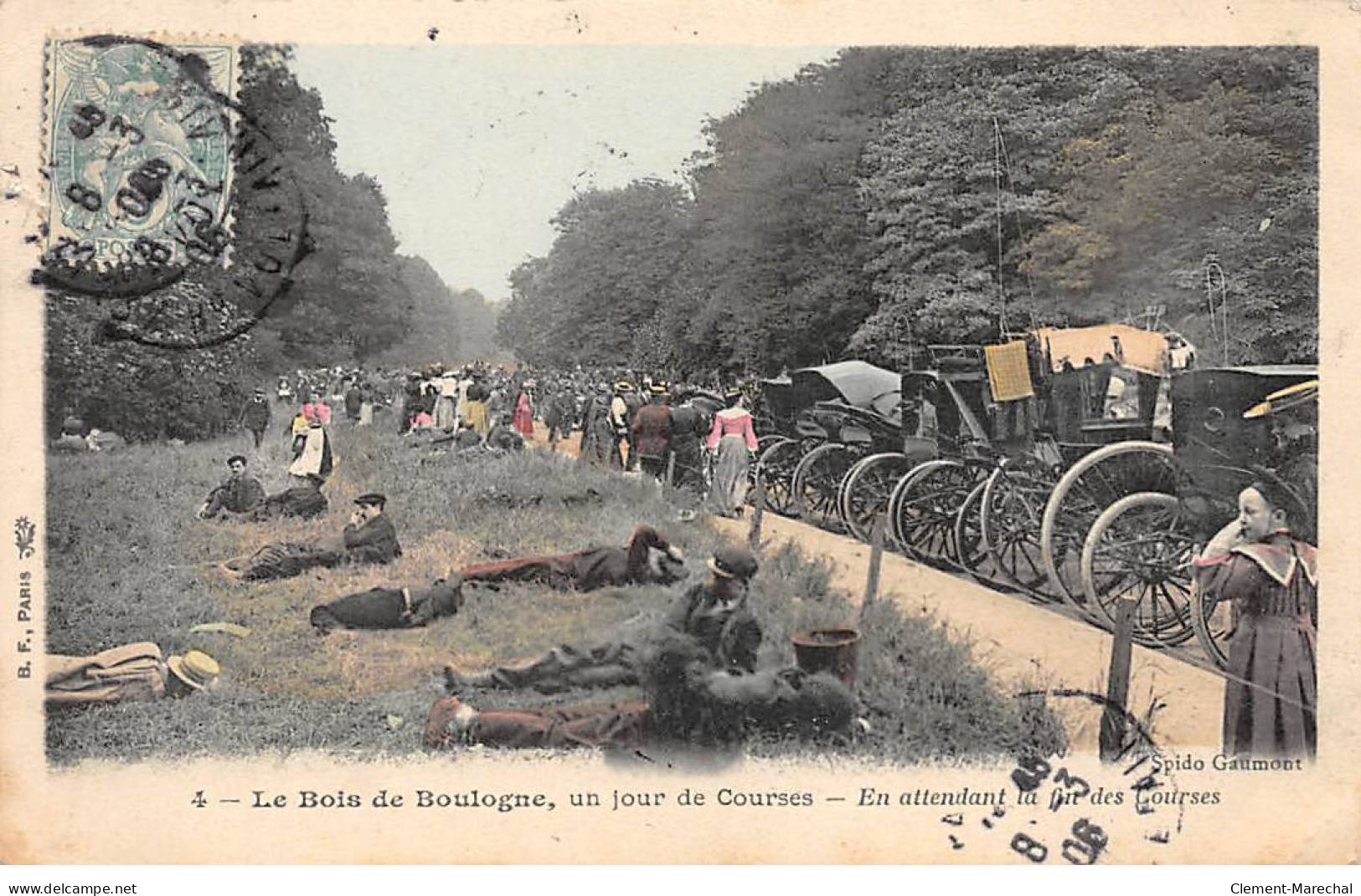 Le Bois De BOULOGNE, Un Jour De Courses - En Attendant La Fin Des Courses - état - Boulogne Billancourt