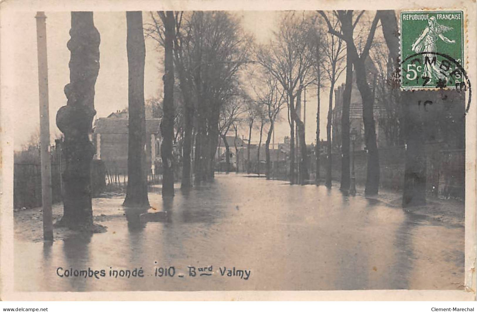 COLOMBES Inondé 1910 - Boulevard Valmy - Très Bon état - Colombes
