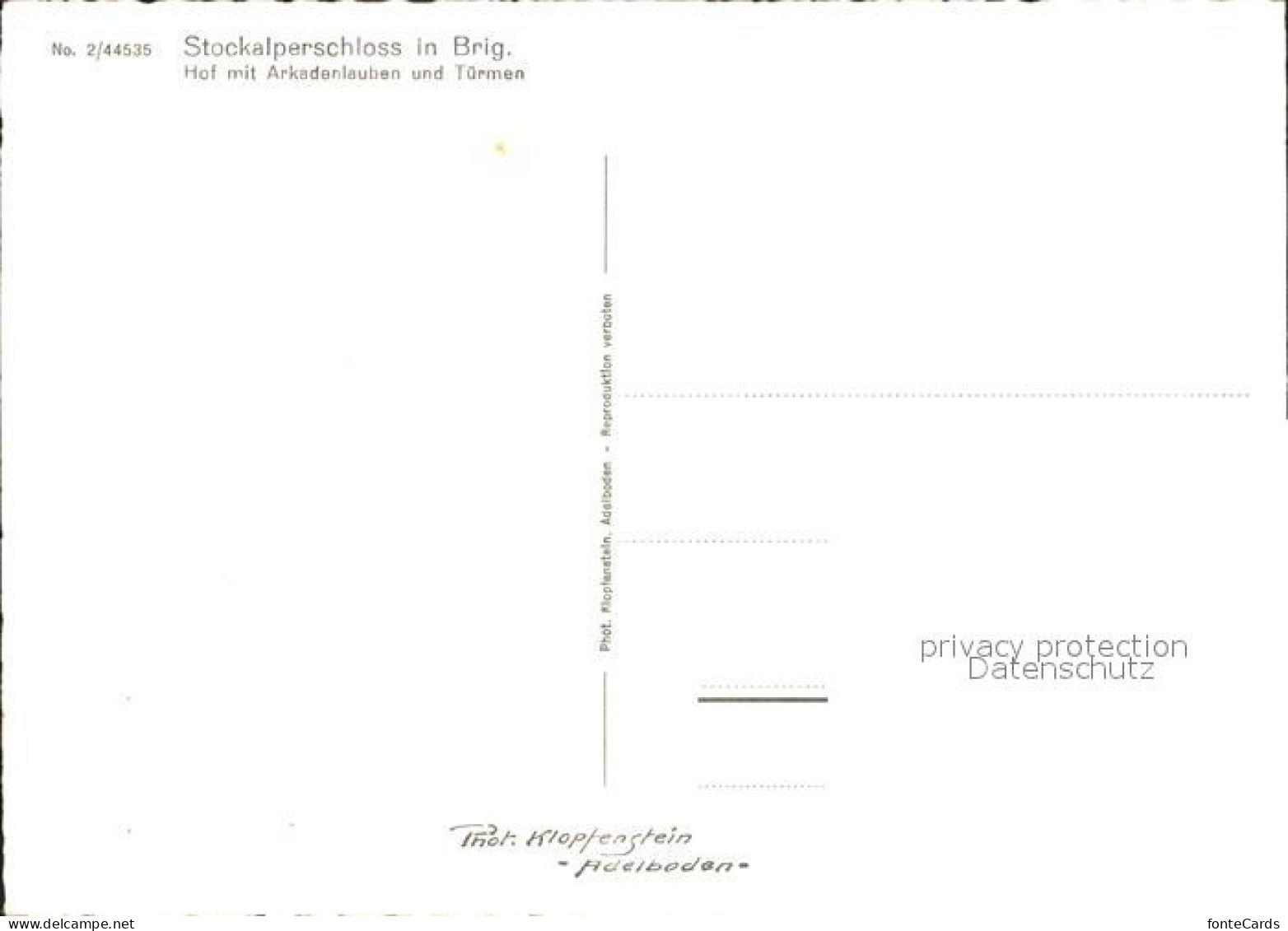 11638847 Brig Stockalperschloss Hof Mit Arkadenlauben Und Tuermen Brig - Autres & Non Classés
