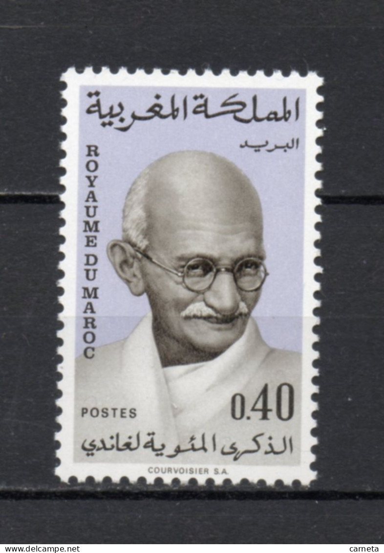 MAROC N°  594     NEUF SANS CHARNIERE  COTE  1.80€    GHANDHI - Morocco (1956-...)