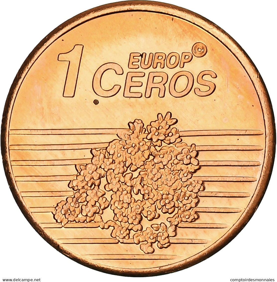 Suisse, Euro Cent, Fantasy Euro Patterns, Essai-Trial, BE, 2003, Cuivre, FDC - Essais Privés / Non-officiels