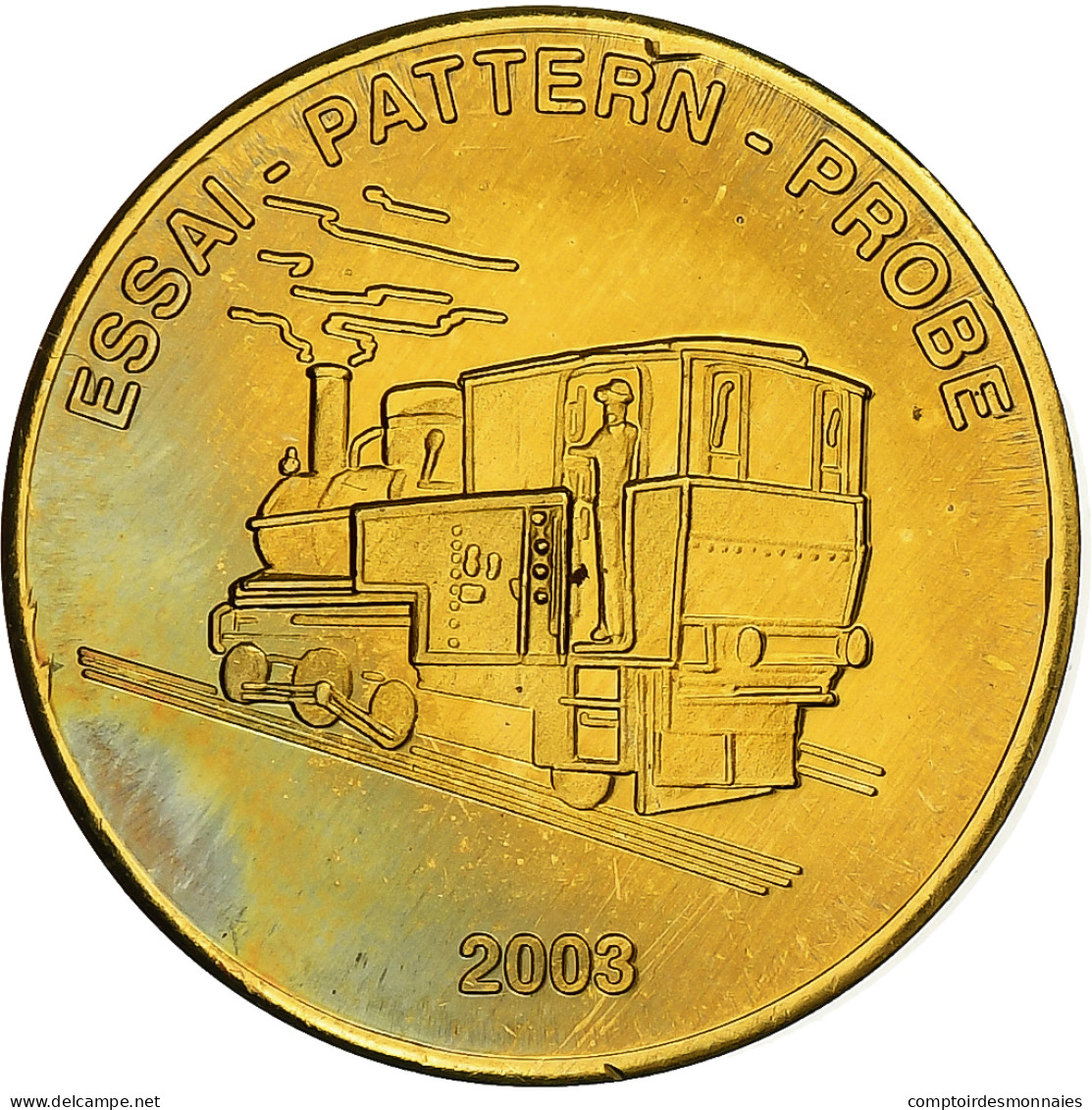 Suisse, 20 Euro Cent, Fantasy Euro Patterns, Essai-Trial, BE, 2003, Laiton, FDC - Prove Private