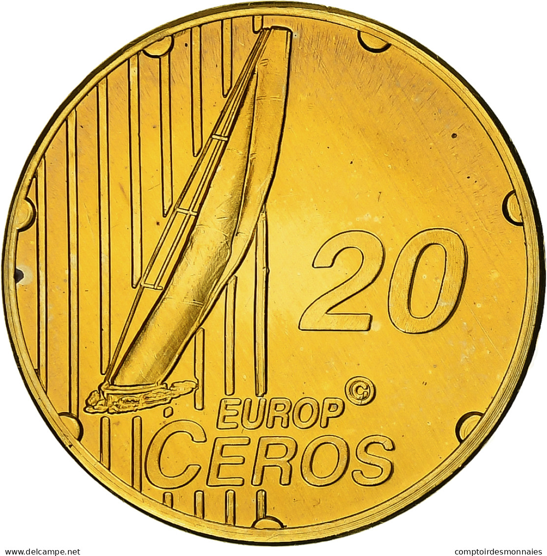 Suisse, 20 Euro Cent, Fantasy Euro Patterns, Essai-Trial, BE, 2003, Laiton, FDC - Privéproeven