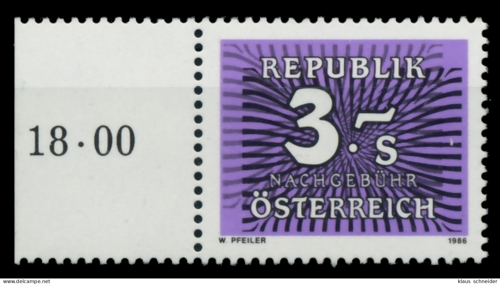 ÖSTERREICH PORTOMARKEN 1985 89 Nr 263 Postfrisch ORA X6F21BA - Portomarken