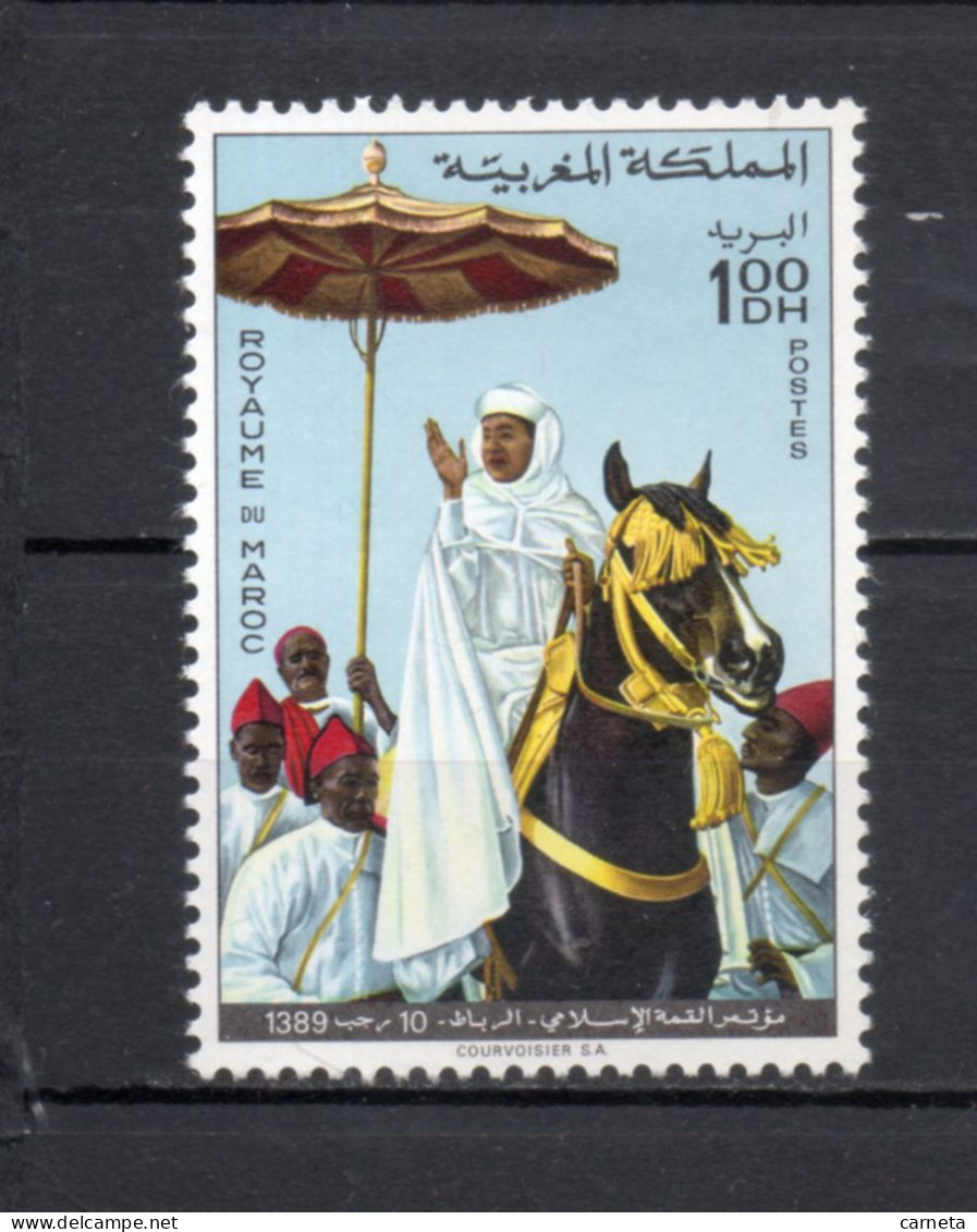 MAROC N°  596     NEUF SANS CHARNIERE  COTE  2.70€    ROI HASSAN II SOMMET ISLAMIQUE - Marokko (1956-...)