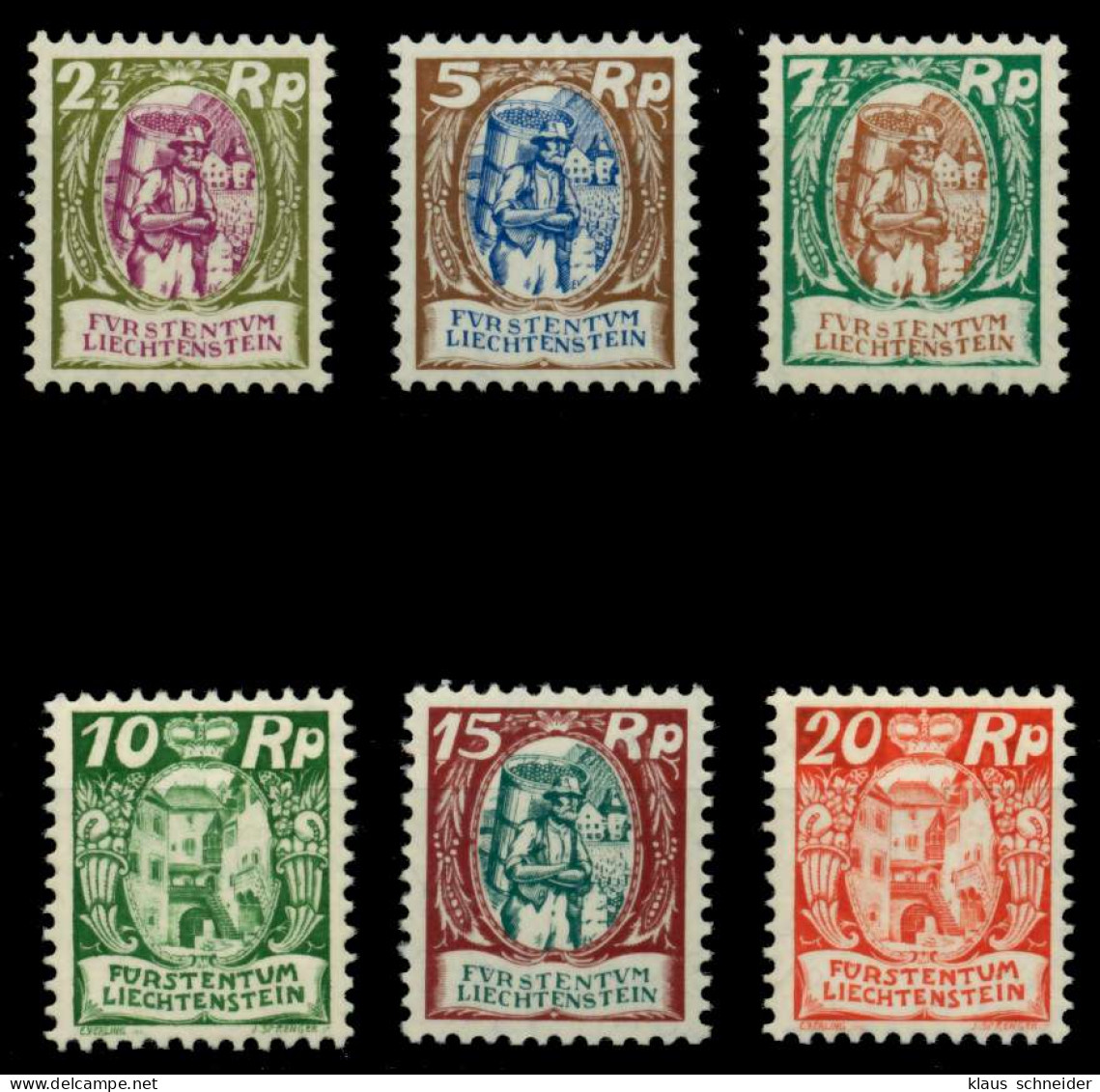 LIECHTENSTEIN 1925 Nr 65-70 Postfrisch X6A8A62 - Unused Stamps