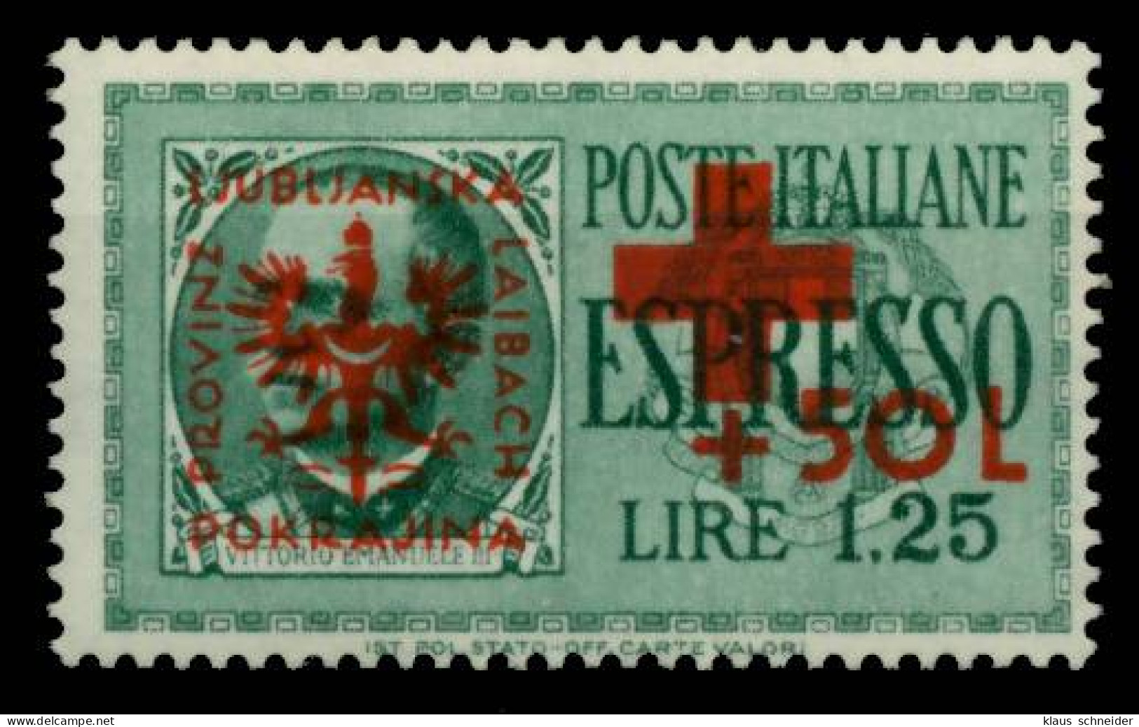 BES. 2WK LAIBACH Nr 29 Postfrisch X6B27AA - Bezetting 1938-45