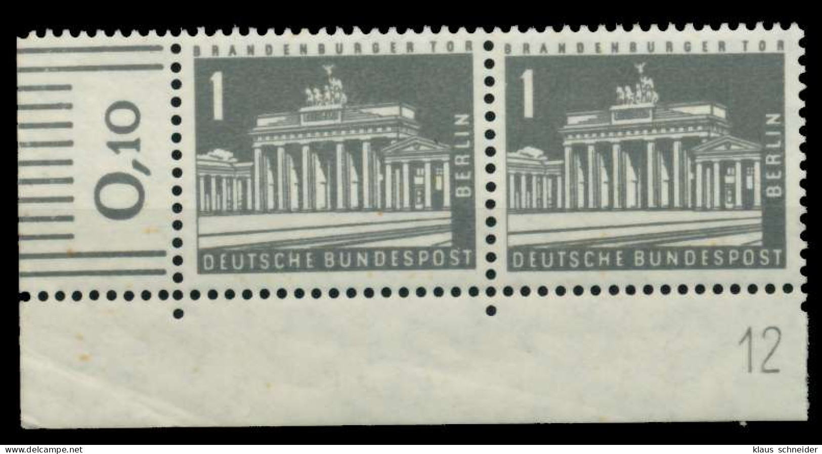 BERLIN DS BAUTEN 2 Nr 140Wyw-DZ12 Postfrisch SRA X6C3EA6 - Unused Stamps