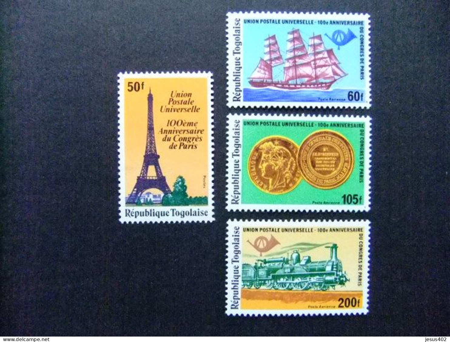 55 TOGO REPUBLIQUE TOGOLAISE 1978 / UPU / YVERT 940 PA 367 / 69 ** MNH - UPU (Unione Postale Universale)