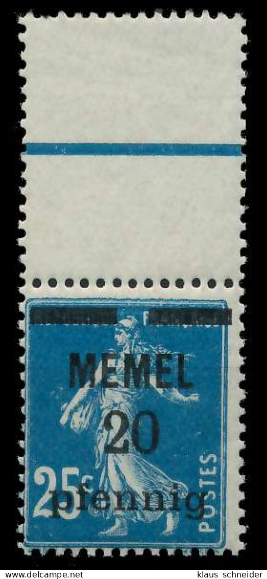 MEMEL 1920 Nr 20b Postfrisch ORA X887D72 - Memelgebiet 1923
