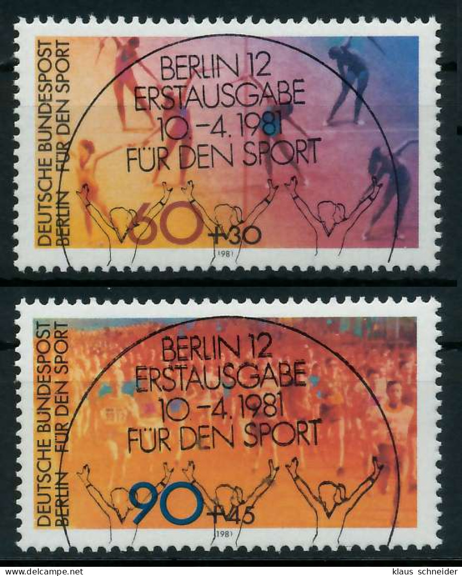 BERLIN 1981 Nr 645-646 ESST Zentrisch Gestempelt X894246 - Oblitérés