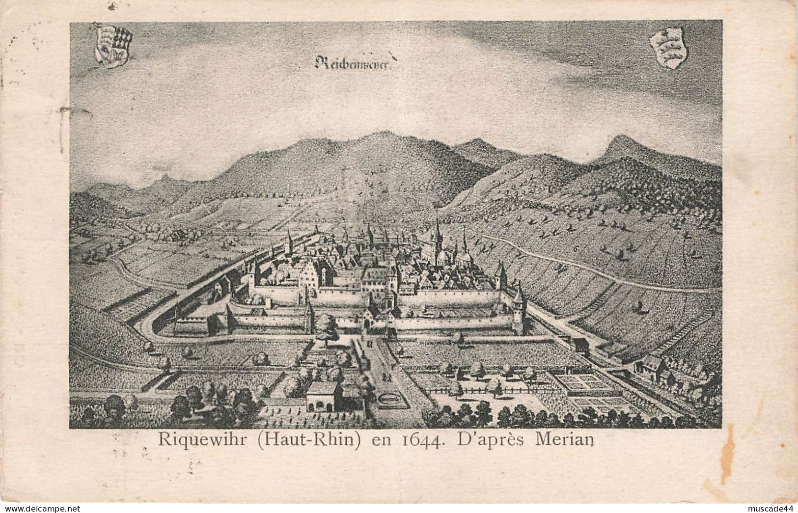 RIQUEWIHR EN 1644 D APRES MERIAN - Riquewihr