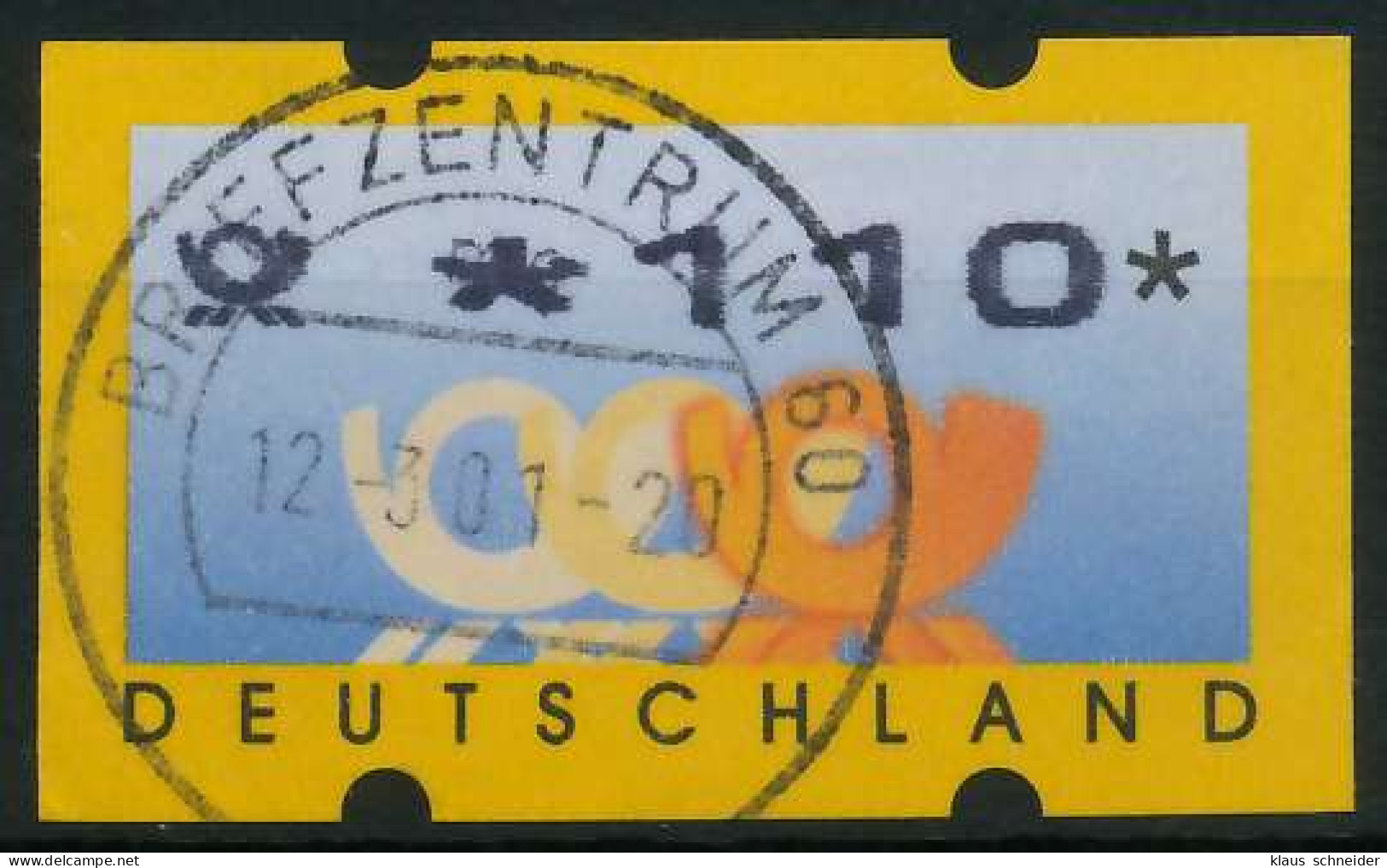 BRD ATM 1999 Nr 3-2-0110 Zentrisch Gestempelt X895F92 - Machine Labels [ATM]