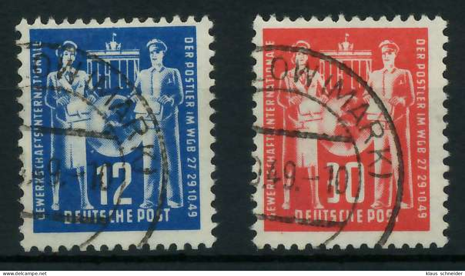 DDR 1949 Nr 243-244 Gestempelt X8961F6 - Gebruikt