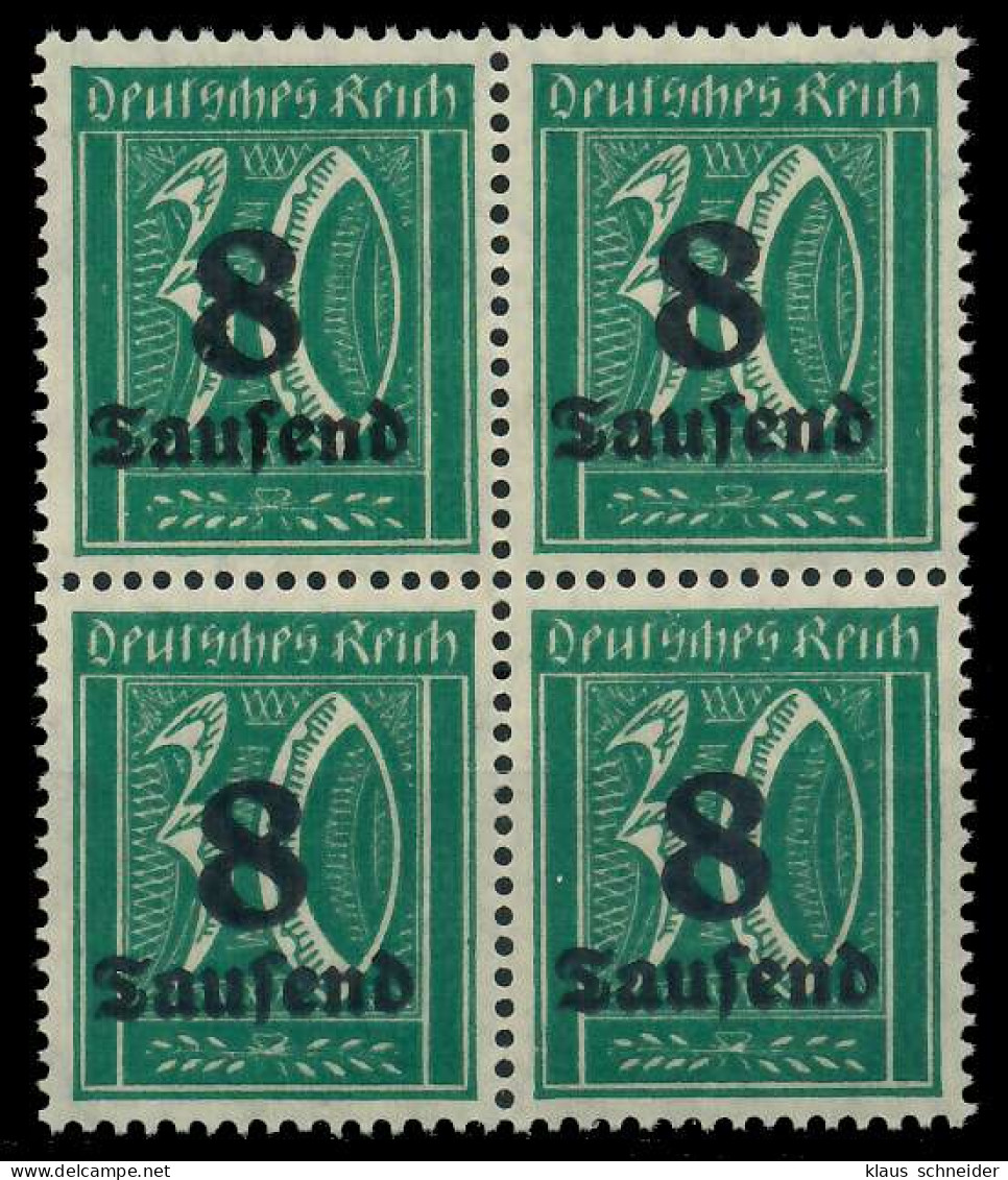 DEUTSCHES REICH 1923 HOCHINFLA Nr 278X Postfrisch VIERE X89C526 - Neufs