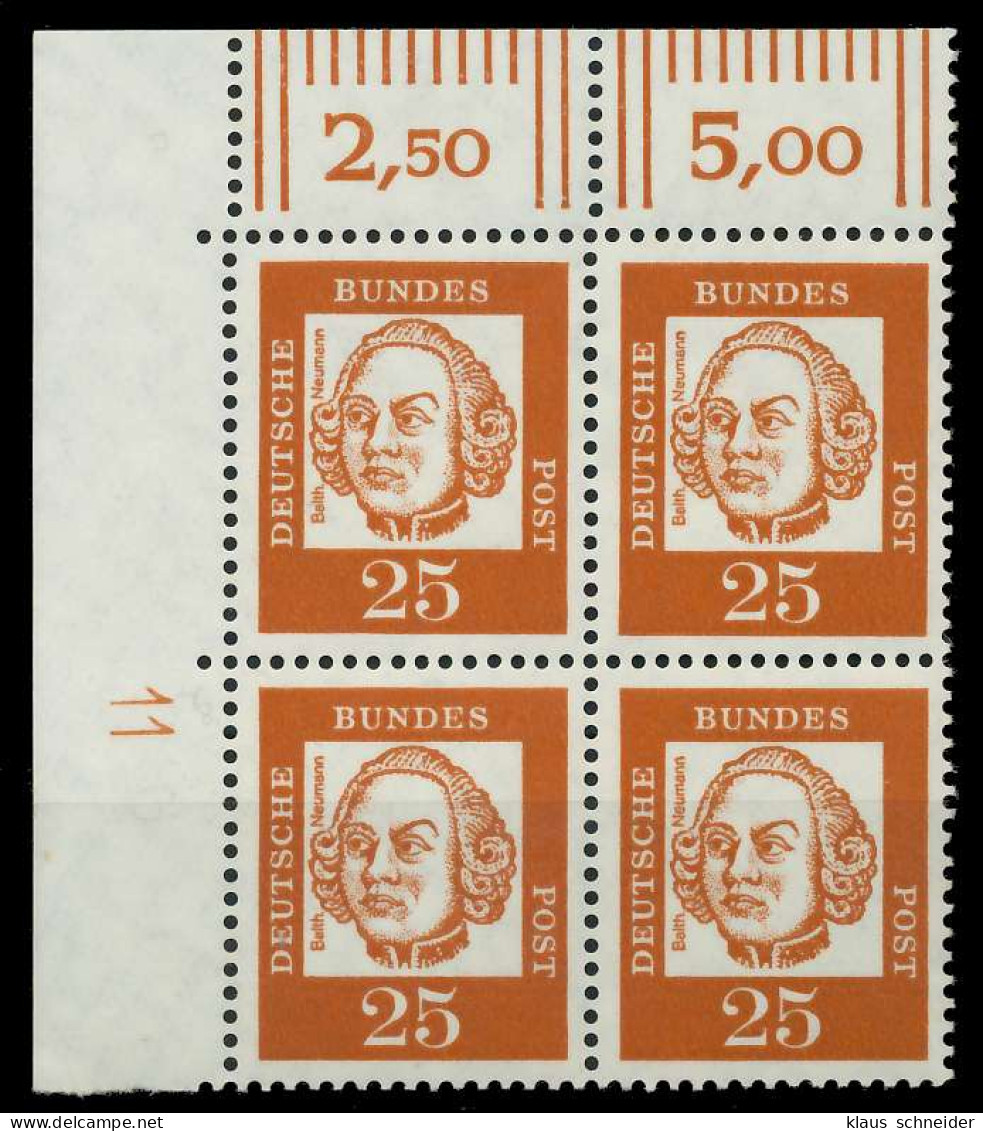 BRD DS BED. DEUTSCHE Nr 353y DZ11 Postfrisch VIERERBLOC X906762 - Unused Stamps