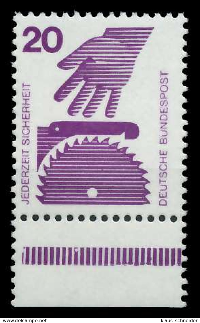 BRD DS UNFALLVERHÜTUNG Nr 696P Postfrisch URA X920636 - Unused Stamps